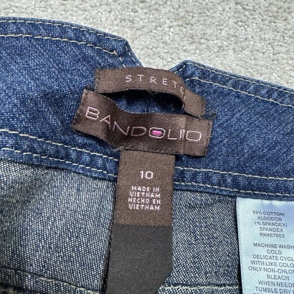 Bandolino Jeans Women’s Blue Cropped Pockets Size 10 - Picture 12 of 12
